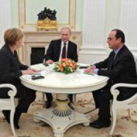 Путин, Олланд и Меркель поддержали полное прекращение огня в Донбассе