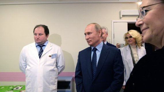  Президент Российской Федерации посетил Морозовскую детскую больницу