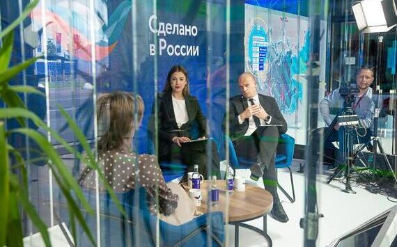 Трансляция студии прямого эфира «Сделано в России» на ПМЭФ-2022 набрала более 2 млн просмотров