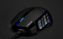 Объявлен выпуск новой игровой мыши Scimitar RGB Elite от компании Corsair, оснащенной 17 программируемыми кнопками