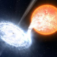 Астрономы нашли гигантскую черную дыру поглощающую зведу