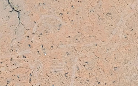 Учёные: При создании геоглифа Маррийского человека мог использоваться бульдозер