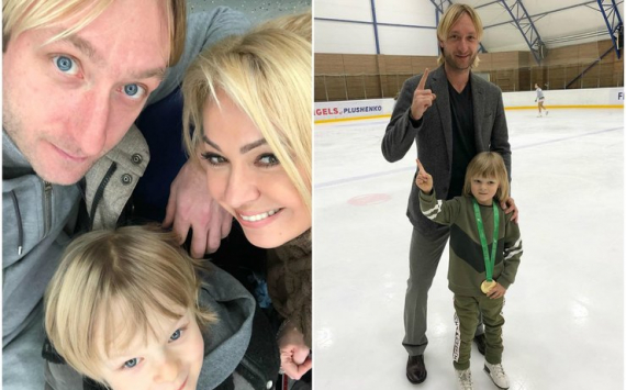 Сын Яны Рудковской и Евгения Плющенко получил травмы во время падения на льду